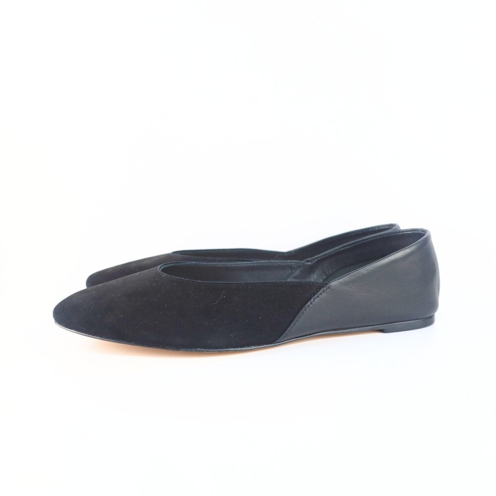 Botkier Britt Suede Flats Women Black 7.5- 0312